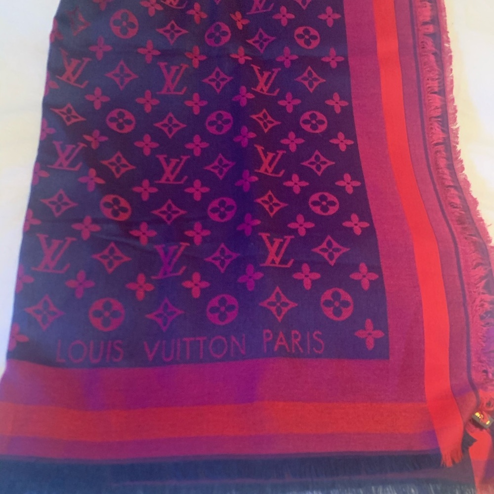 Louis Vuitton Shawl scarf Silk Cashmere
